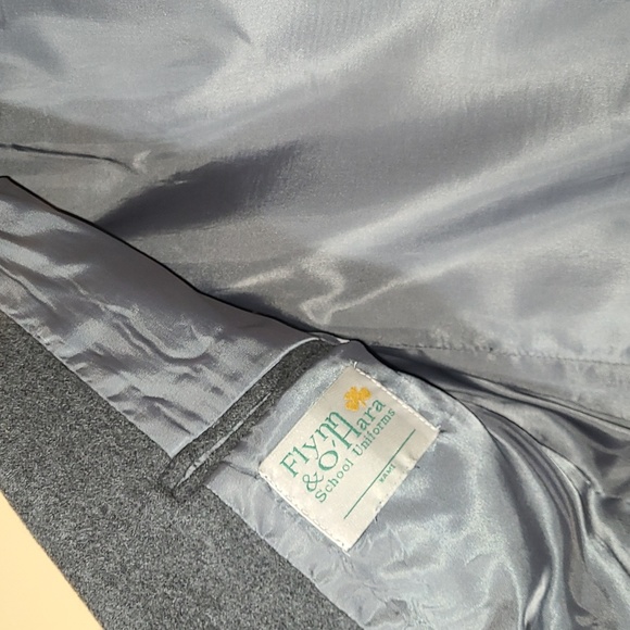 Flynn O'Hara Gray Wool Blazer, St. Anthony's Emblem, 18R - Picture 10 of 10